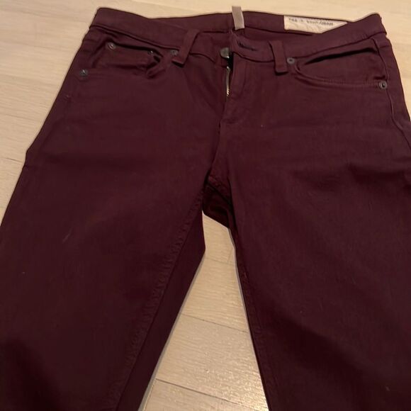 Rag&Bone the skinny Jean in distressed wine s 26 - Picture 3 of 12